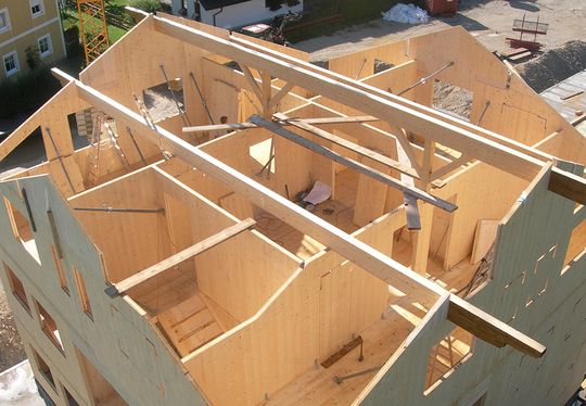 Massivholz Hausbau