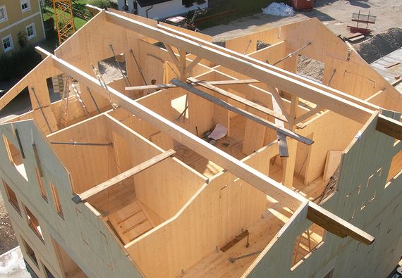 Massivholz Holzhaus